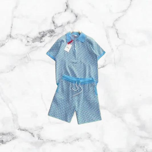 Dior | Ensemble T-Shirt/Short - Bleu