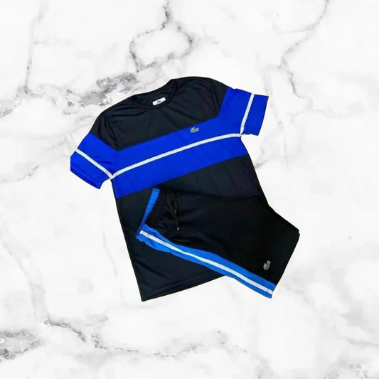 Lacoste | Ensemble T-Shirt/Short - Bleu / Noir