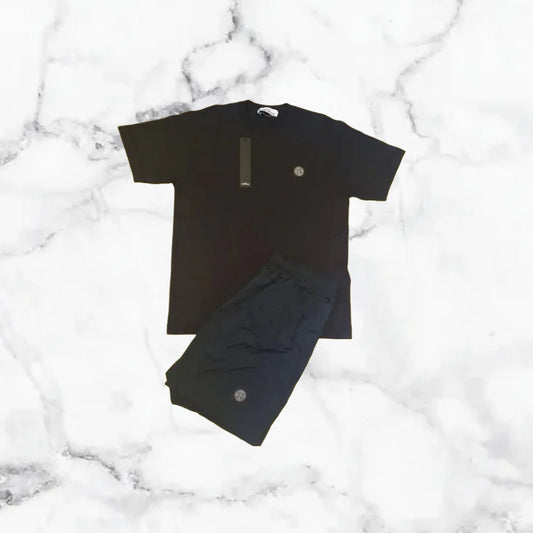 Stone Island | Ensemble T-Shirt/Short - Noir