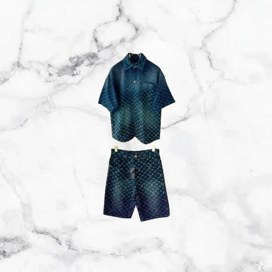 Louis Vuitton | Ensemble Chemise/Short - Bleu