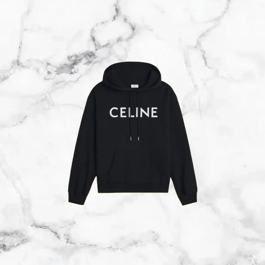Céline | Pull à capuche - Noir