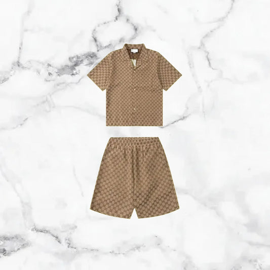 Gucci | Ensemble Chemise/Short - Marron